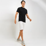 Obermain Pakaian Pria Ss Crew In Black-OMW22022BK