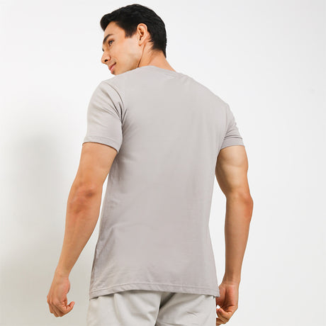 Obermain Pakaian Pria Ss Crew In Gray-OMW22022GY