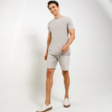 Obermain Pakaian Pria Ss Crew In Gray-OMW22022GY