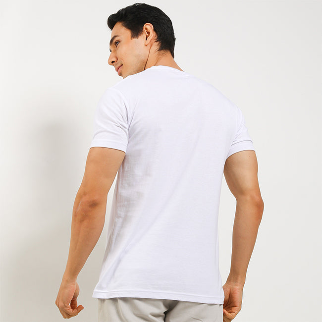 Obermain Pakaian Pria Ss Crew In White-OMW22022WH