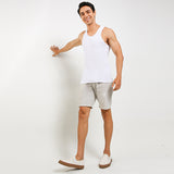 Obermain Pakaian Pria Tank Top Tank In White-OMW22023WH