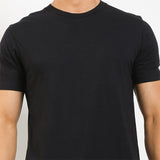 Obermain Pakaian Pria V Neck Bamboo In Black-OMW22025BK