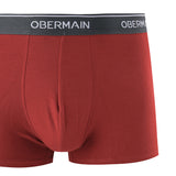 Obermain Pakaian Boxer Pria Knit Boxer A In Maroon/Navy