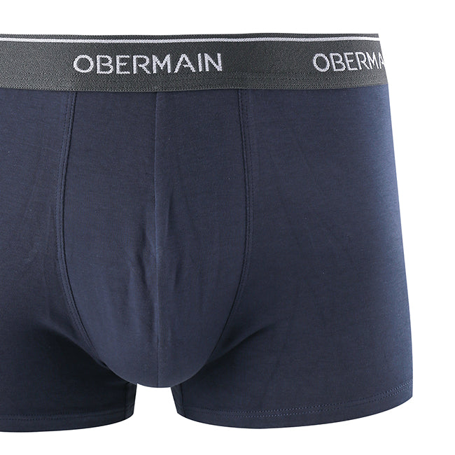 Obermain Pakaian Boxer Pria Knit Boxer A In Maroon/Navy