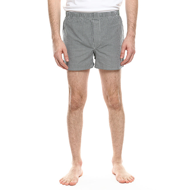 Obermain Pakaian Boxer Pria Woven Boxer Plaid In Green -OMY02116GR