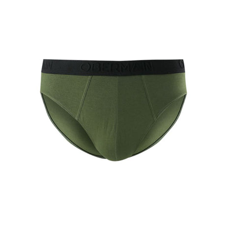 Obermain Pakaian Brief Pria Knit Brief B In Dark Olive/Gray