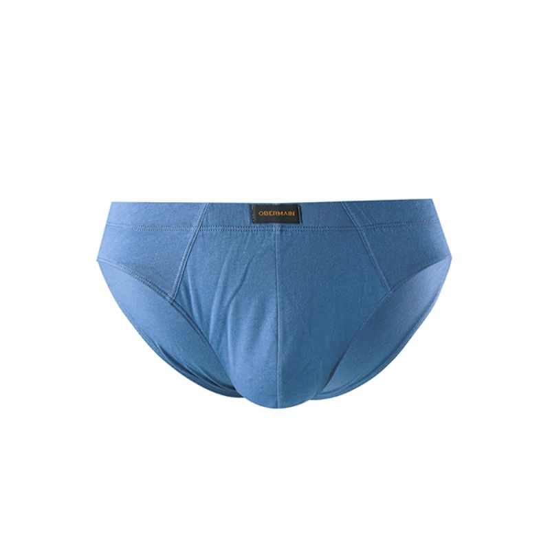 Obermain Pakaian Brief Pria Knit Brief Ob Cover In Gray/Blue