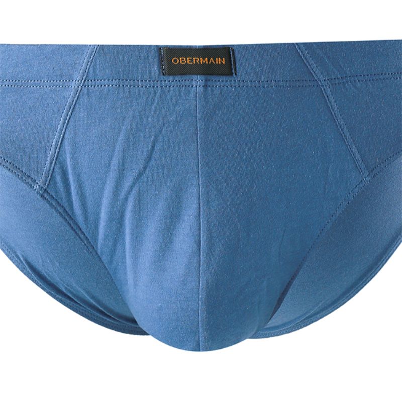 Obermain Pakaian Brief Pria Knit Brief Ob Cover In Gray/Blue