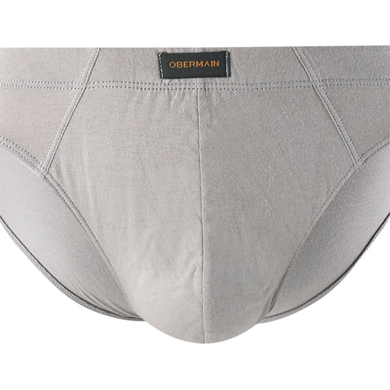 Obermain Pakaian Brief Pria Knit Brief Ob Cover In Gray/Blue