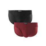 Obermain Pakaian Brief Pria Knit Brief Ob Cover In Maroon/Black
