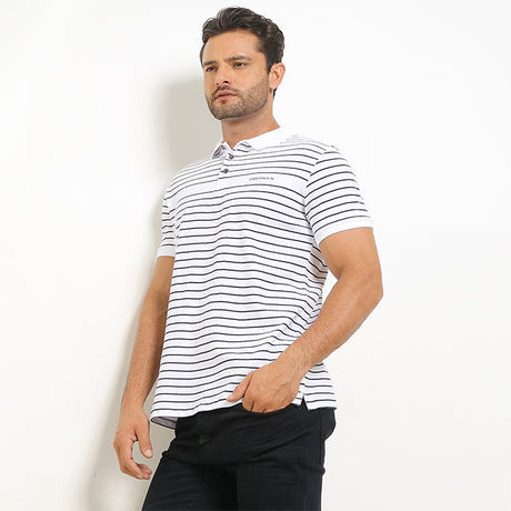 Obermain Pakaian Pria Polo Lane In White