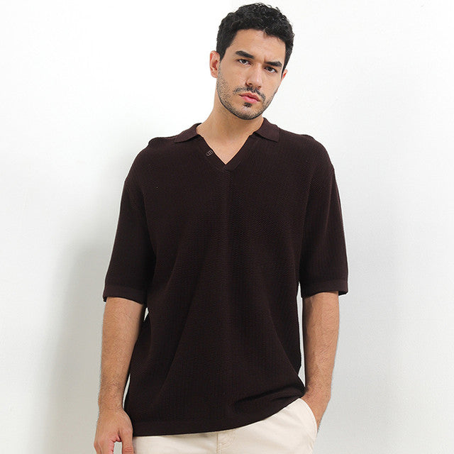Obermain Pakaian Pria Polo Duncan In Dark Brown