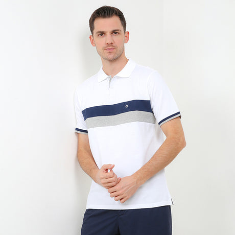 Obermain Pakaian Pria Polo Dezmond In White