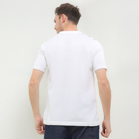Obermain Men Tops Famous In White