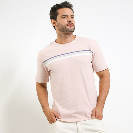 Obermain Pakaian Pria T Shirt Voila In Pink