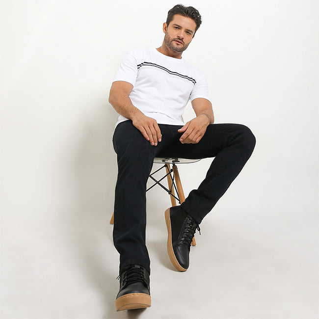 Obermain Pakaian Pria T Shirt Voila In White