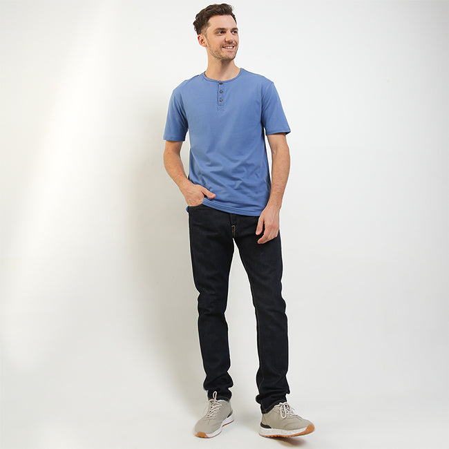 Obermain Pakaian Pria T Shirt Collin In Blue