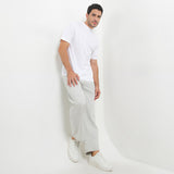 Obermain Pakaian Pria T Shirt Damascus In White