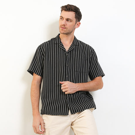 Obermain Pakaian Pria Shirt Salvador In Black