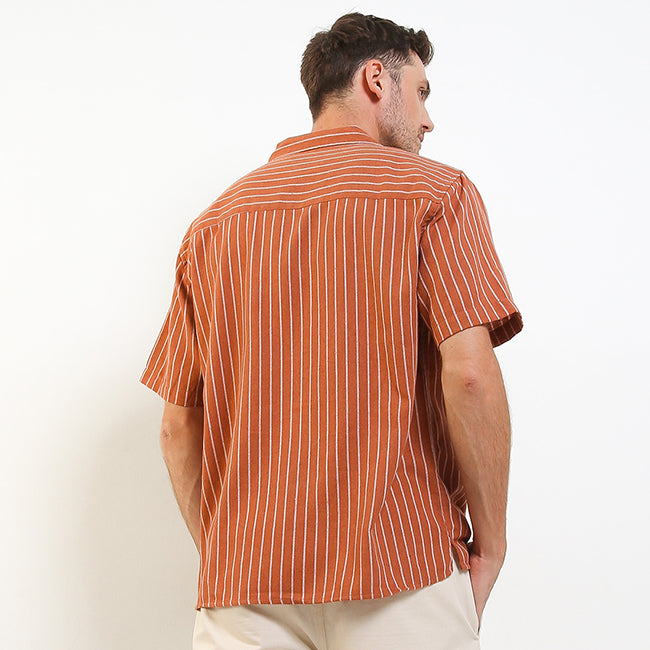 Obermain Pakaian Pria Shirt Salvador In Brown