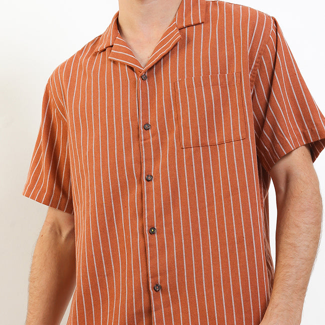 Obermain Pakaian Pria Shirt Salvador In Brown