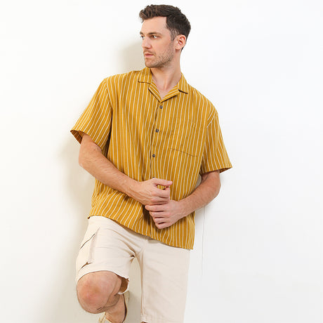 Obermain Pakaian Pria Shirt Salvador In Mustard