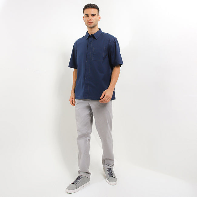 Obermain Pakaian Pria Shirt Drake In Navy