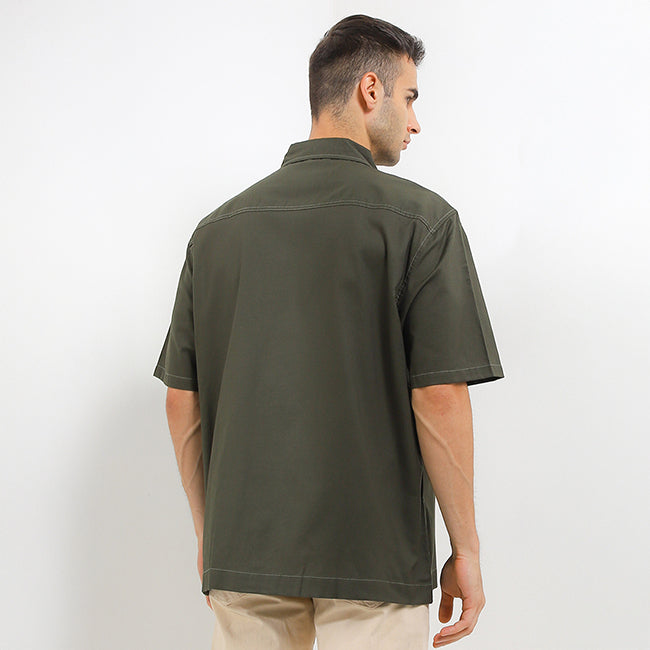 Obermain Pakaian Pria Shirt Drake In Olive