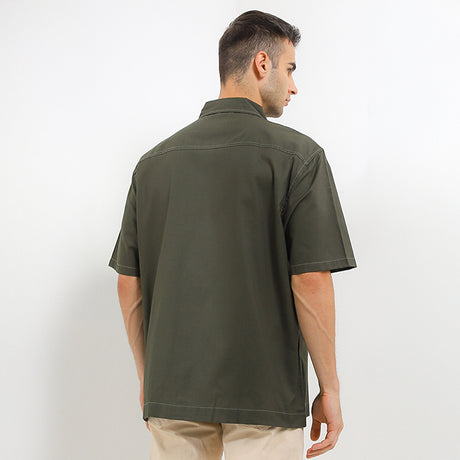 Obermain Pakaian Pria Shirt Drake In Olive