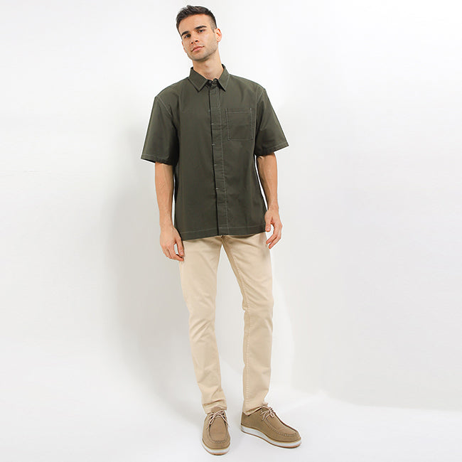 Obermain Pakaian Pria Shirt Drake In Olive