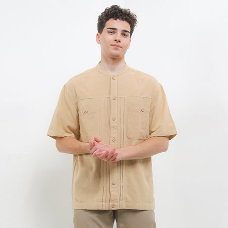 Obermain Pakaian Wanita Shirt Edward In Beige