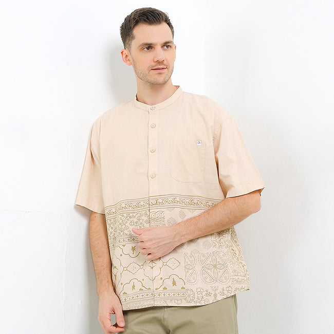 Obermain Pakaian Pria Shirt Eaden In Khaki