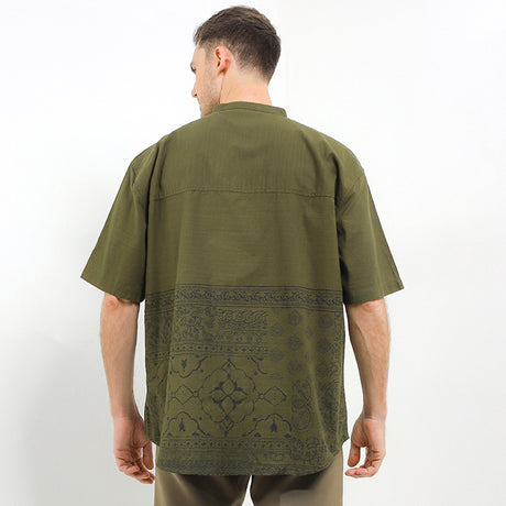 Obermain Pakaian Pria Shirt Eaden In Olive