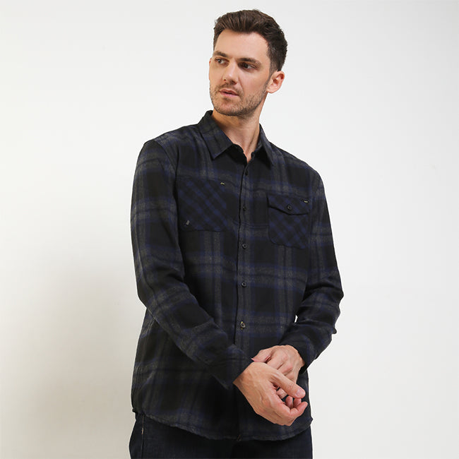 Obermain Pakaian Pria Shirt Denhag In Grey