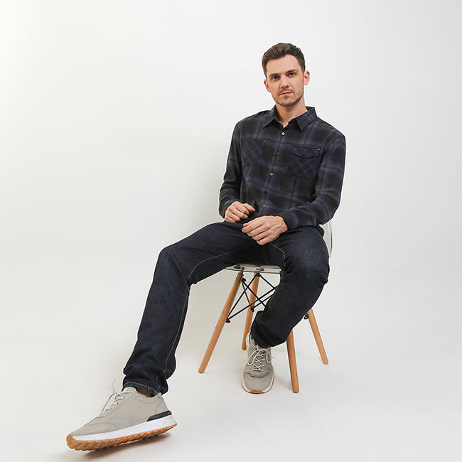 Obermain Pakaian Pria Shirt Denhag In Grey