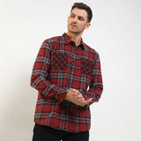 Obermain Pakaian Pria Shirt Denhag In Maroon