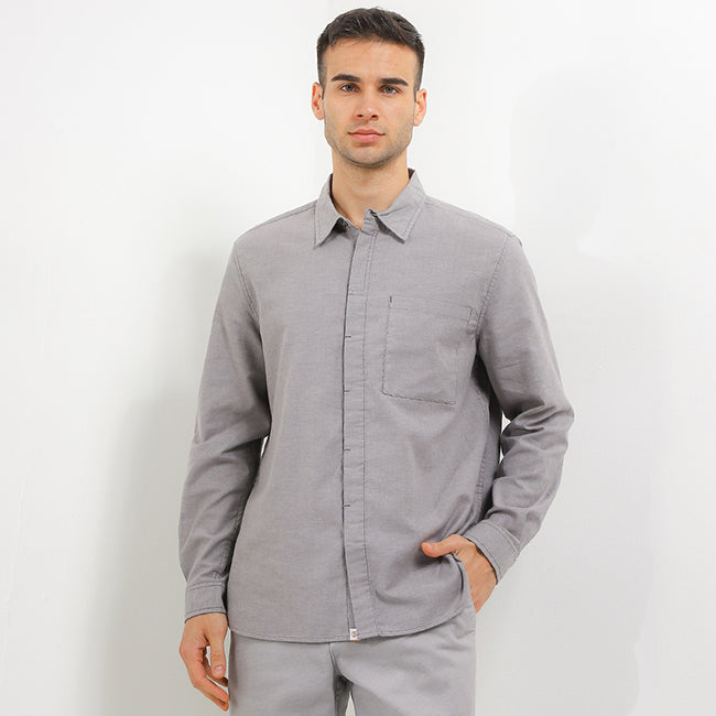 Obermain Pakaian Pria Shirt Dicky In Dark Grey