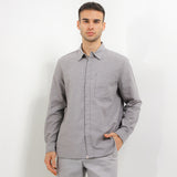 Obermain Pakaian Pria Shirt Dicky In Dark Grey