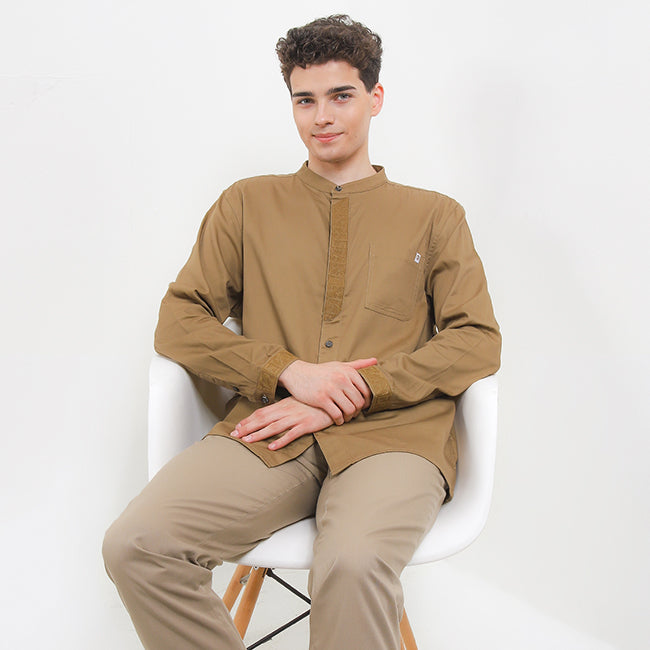 Obermain Pakaian Pria Shirt Eldorado In Brown