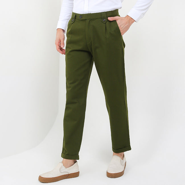 Obermain Pakaian Pria Long Pants Dugeon In Olive