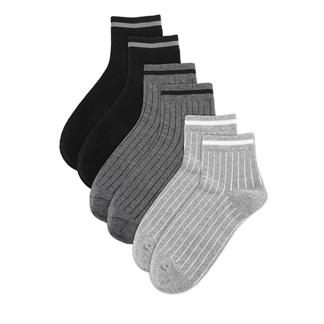 Obermain Aksesoris Unisex Socks Ob Half Sock In Multi Color -OSMH24049BK000