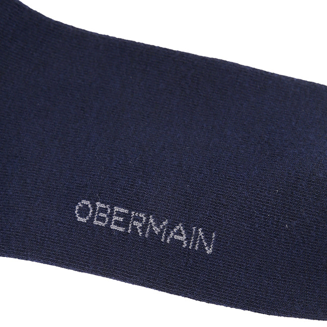 Obermain Aksesoris Pria Socks Ob Half Sock In Dk Gray / Navy / Black