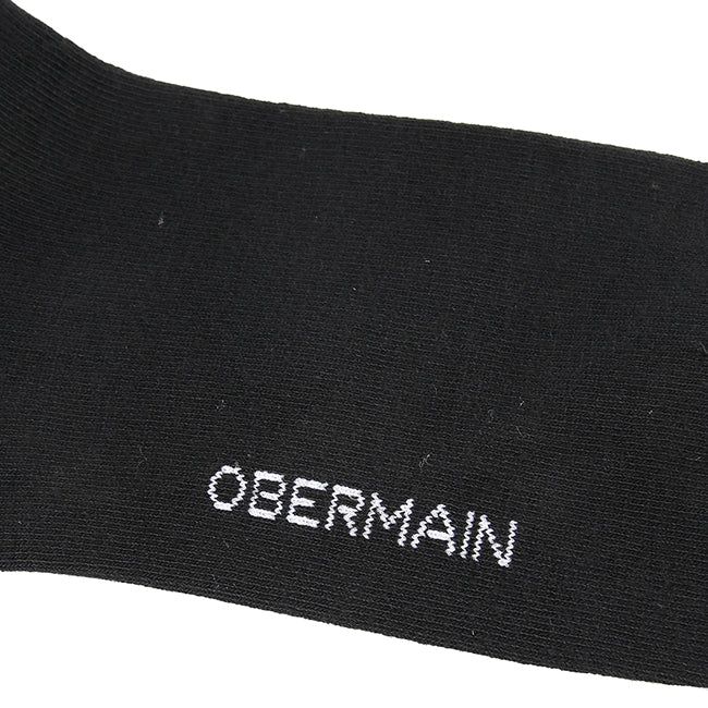 Obermain Aksesoris Pria Socks Ob Half Sock In Dk Gray / Navy / Black