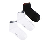 Obermain Aksesoris Pria Socks Ob Half Sock In Black / White / Navy