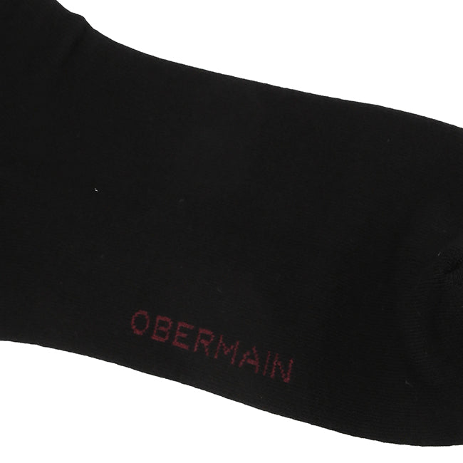 Obermain Aksesoris Pria Socks Ob Half Sock In Black / White / Navy