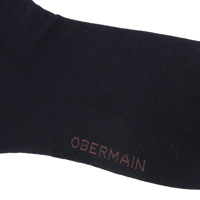 Obermain Aksesoris Pria Socks Ob Half Sock In Black / White / Navy