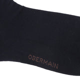 Obermain Aksesoris Pria Socks Ob Half Sock In Black / White / Navy