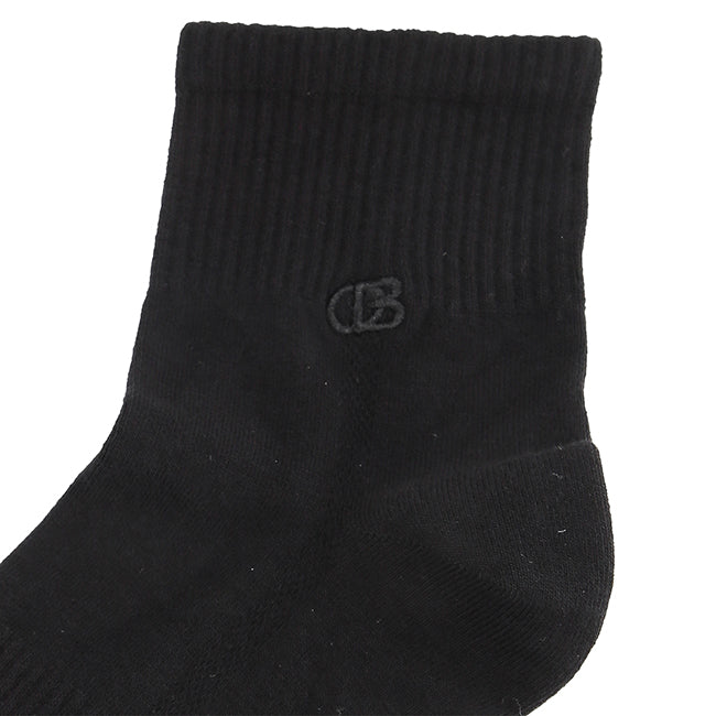 Obermain Aksesoris Pria Socks Ob Half Sock In Lt Gray / Navy / Black