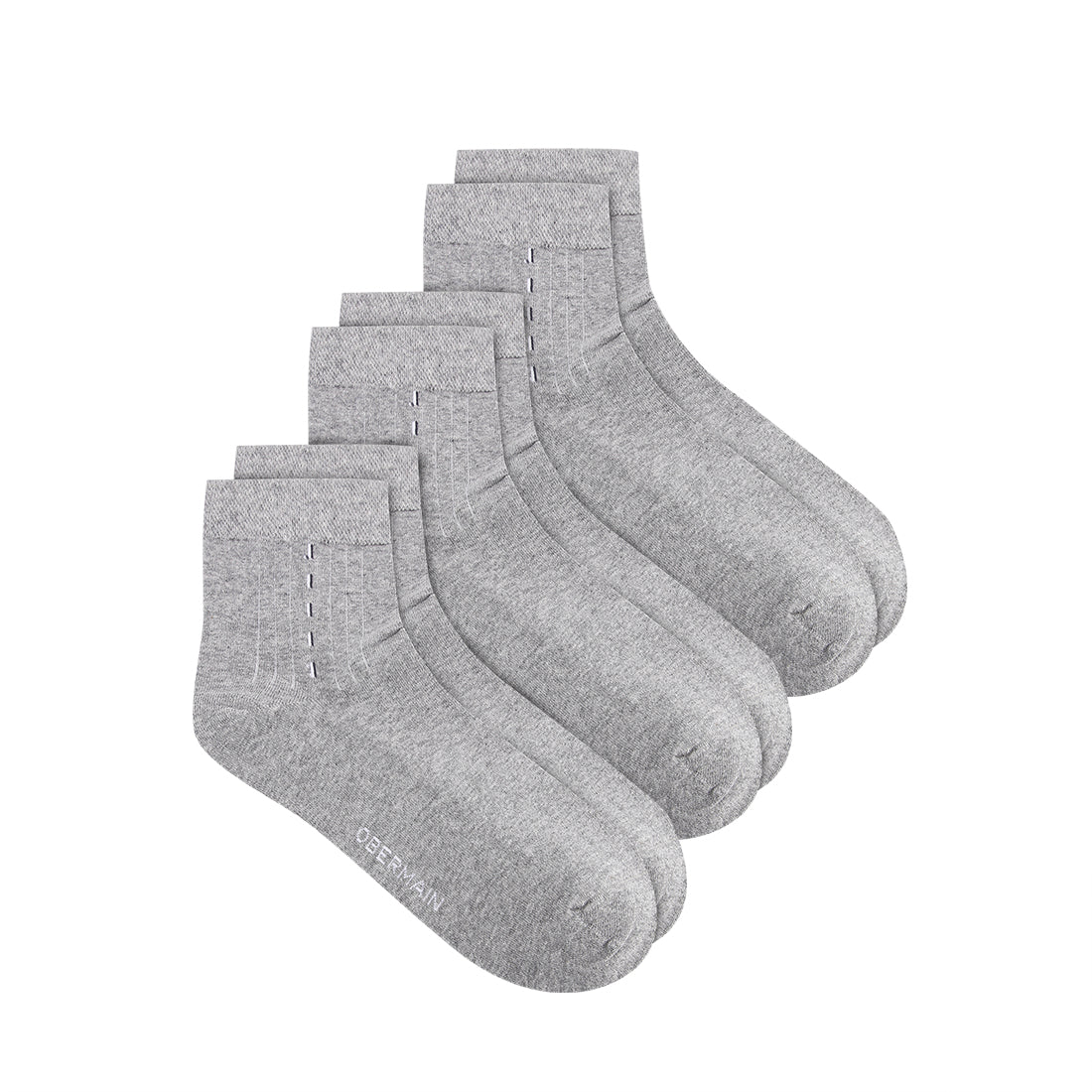 Obermain Aksesoris Pria Socks Ob Half Sock In All Light Gray
