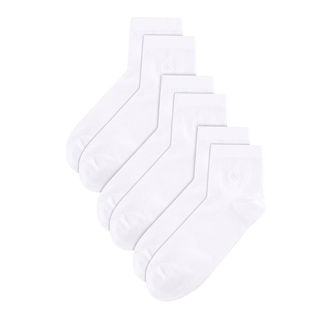 Obermain Aksesoris Pria Socks Ob Half Sock In All White
